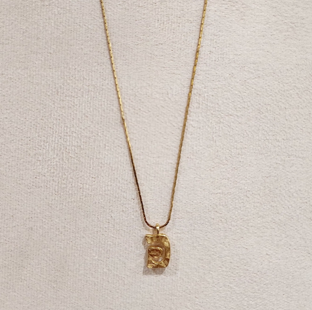 Auth GIVENCHY Gold Hardware G Rhinestones Necklace - Picture 5 of 10
